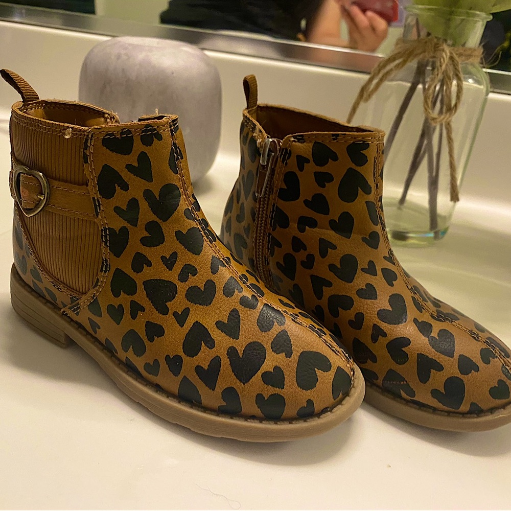 Carters cheetah booties